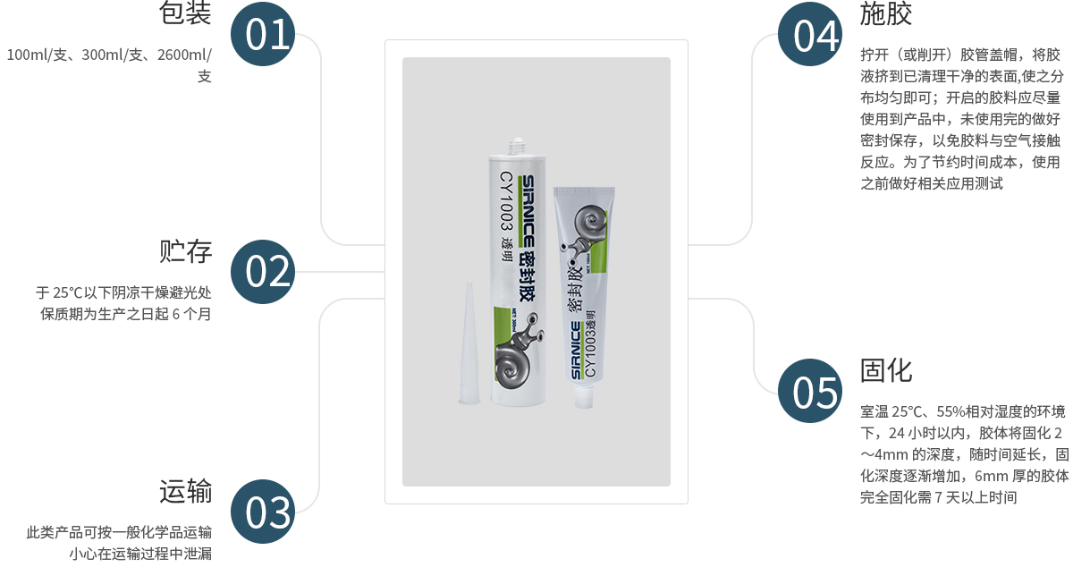 密封胶特种胶CY1003使用说明